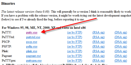 PuTTY Download